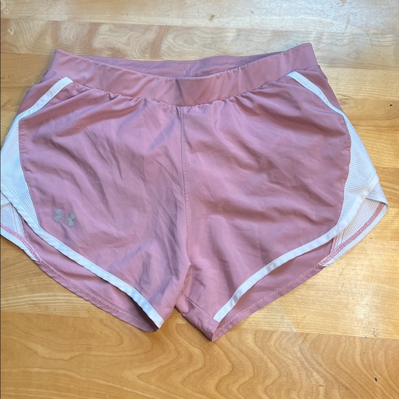 Under Armour Pants - Under Armour Dusty Rose Women's Athletic Shorts with White Trim